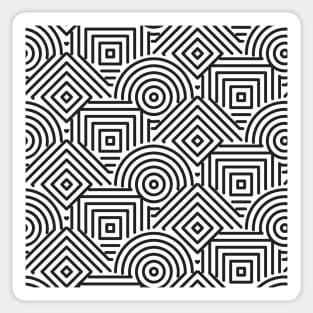 Geometric shapes pattern Sticker